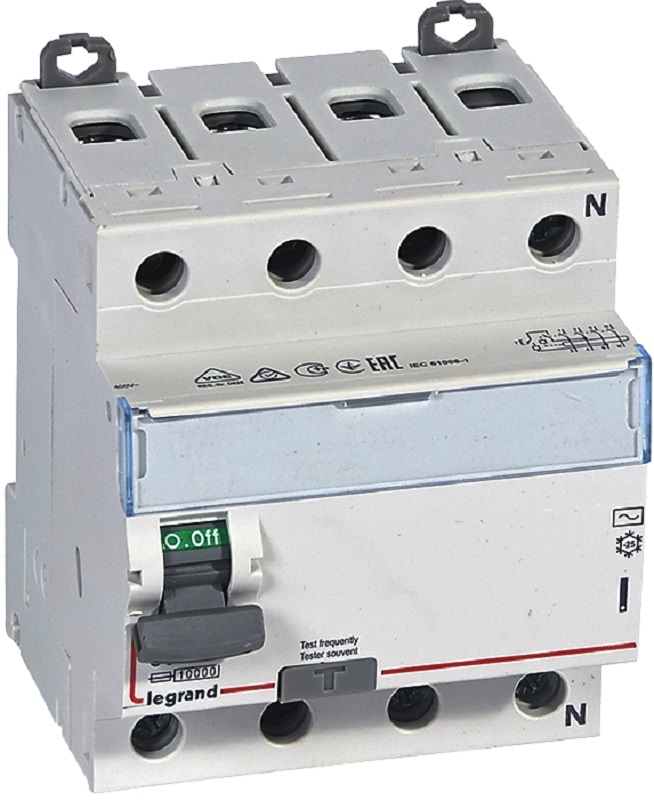 Выключатель дифференциального тока УЗО Legrand DX3 4п 25А 300мА 6,0кА тип AC